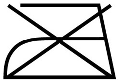 Глажка запрещена